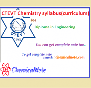 CTEVT diploma in Engineering chemistry syllabus(course) :