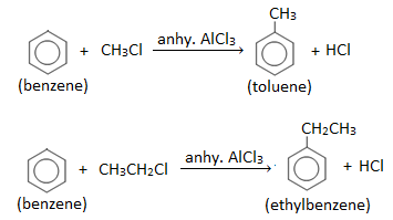 Friedel-Craft's reaction of benzene
