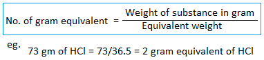 Gram equivalent weight
