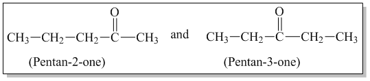 Isomerism in aldehydes and ketones